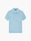 Frescobol Carioca Clemente Knit Polo In Sky Blue