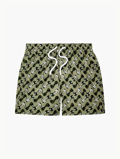 Frescobol Carioca Copa Camo Sport Swim Shorts In Gray