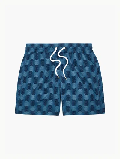 Frescobol Carioca Copa Selva Sport Swim Shorts In Summer Night & Navy