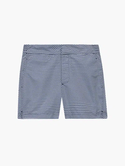 Frescobol Carioca Copacabana Classic Swim Shorts In Navy-blue