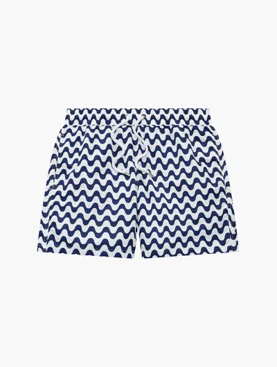 Frescobol Carioca Copacabana Sport Swim Shorts In Navy-blue