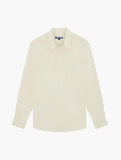Frescobol Carioca Corduroy Telles Shirt In Ivory