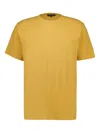 Frescobol Carioca Cotton-linen Blend T-shirt In Yellow