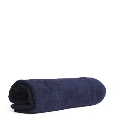 Frescobol Carioca Cotton Terry Beach Towel In Blue