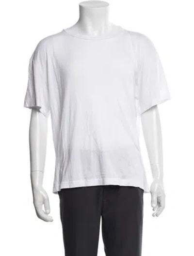 Pre-owned Frescobol Carioca Crew Neck Short Sleeve T-shirt In White
