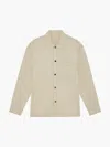 Frescobol Carioca Diego Linen Coach Jacket In Sand