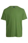 Frescobol Carioca Dinis Linen Blend T-shirt Parakeet Green In Green