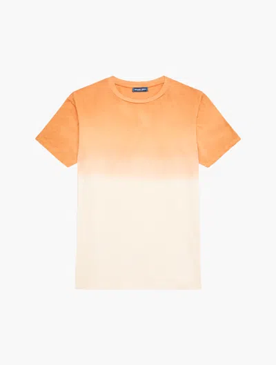 Frescobol Carioca Dinis T-shirt Dip Dye Print In Orange