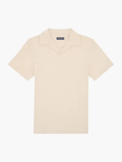 Frescobol Carioca Faustino Terry Cotton Polo In Neutral