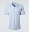 Frescobol Carioca Faustino Terry Polo Shirt In Blue