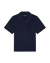 Frescobol Carioca Faustino Terry Polo Shirt In Navy