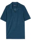 Frescobol Carioca Faustino Terry Cotton Blend Polo Perennial Blue