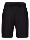 Frescobol Carioca Felipe Elastic-waist Shorts In Black