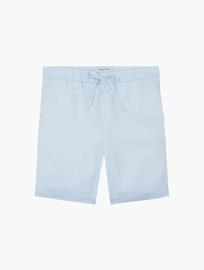 Frescobol Carioca Felipe Herringbone Shorts In Blue