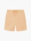 Frescobol Carioca Felipe Linen Shorts In Pastel Orange