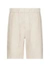 Frescobol Carioca Felipe Linen Shorts In Sand