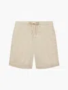 Frescobol Carioca Felipe Linen Shorts In Sand