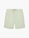 Frescobol Carioca Felipe Linen Shorts In Sky Light