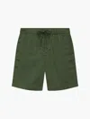 Frescobol Carioca Felipe Linen Shorts In Vineyard Green