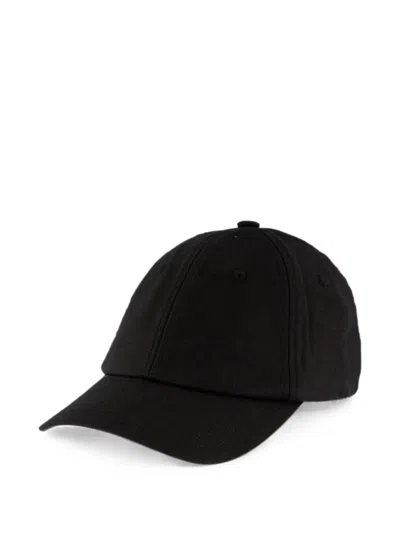 Frescobol Carioca Fernando Linen Baseball Cap In Black