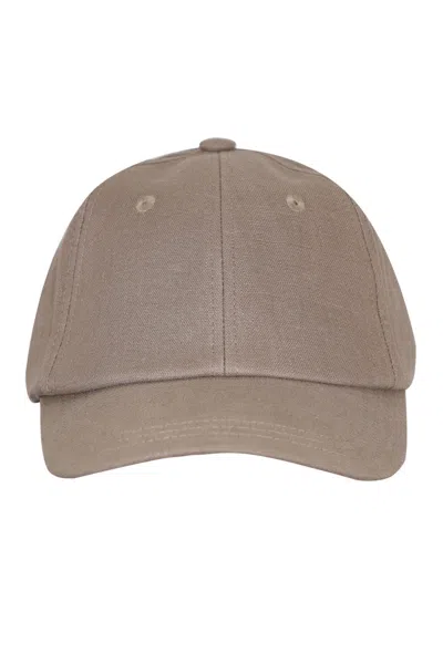 Frescobol Carioca Fernando Linen Cap Khaki In Brown