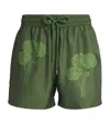Frescobol Carioca Floral Rio Swim Shorts In Green