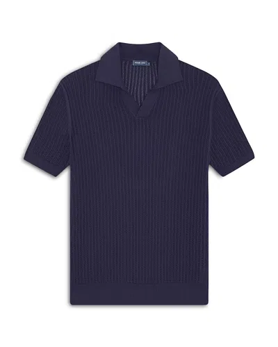 Frescobol Carioca Frescobol Carcioca Rino Rc Chain Stitch Knitted Polo In Dusk