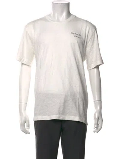 Pre-owned Frescobol Carioca Graphic Print Crew Neck T-shirt W/ Tags In White