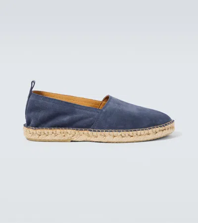 Frescobol Carioca Helio Suede Espadrilles In Blue