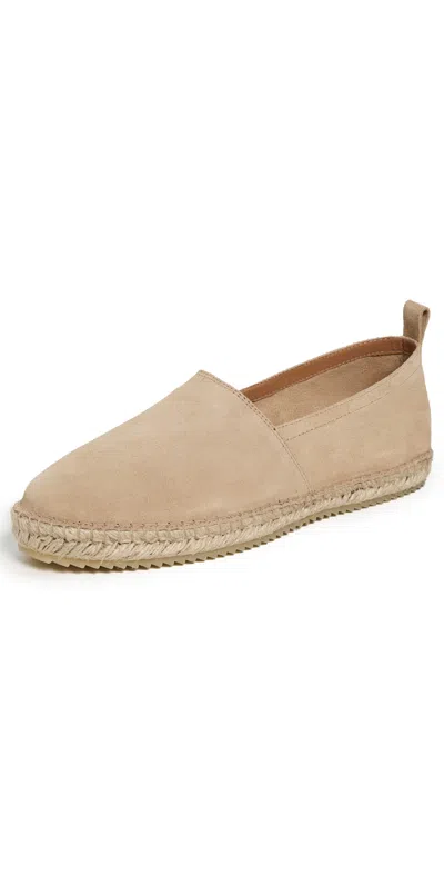 Frescobol Carioca Helio Suede Espadrilles Sand In Neutral