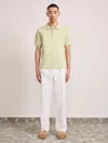 Frescobol Carioca Horacio Polo Button Up Pistachio In Green