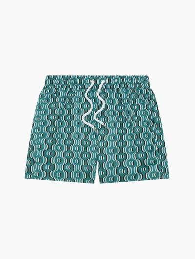 Frescobol Carioca Ipanema Camada Sport Swim Shorts In Teal