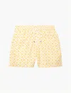 Frescobol Carioca Ipanema Weave Board Swim Shorts In Golden Sun & Silver White