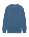 Frescobol Carioca Jardim Knit Crewneck Sweater In Denim Blue