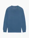 Frescobol Carioca Jardim Knit Crewneck Sweater In Denim Blue