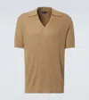 Frescobol Carioca Joaquim Cotton-blend Polo Sweater In Green
