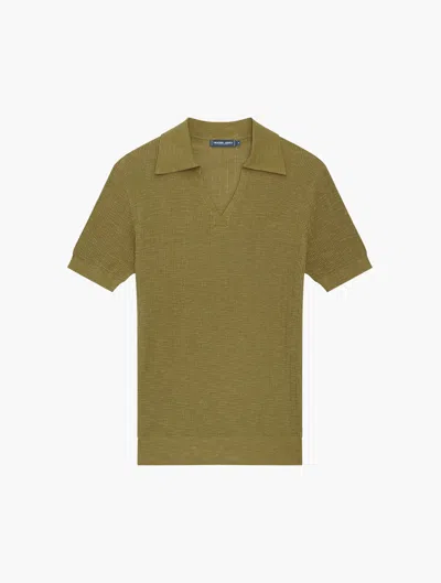 Frescobol Carioca Joaquim Cotton Polo In Spinach
