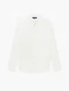 Frescobol Carioca Jorge Grandad-collar Linen Shirt In Ivory