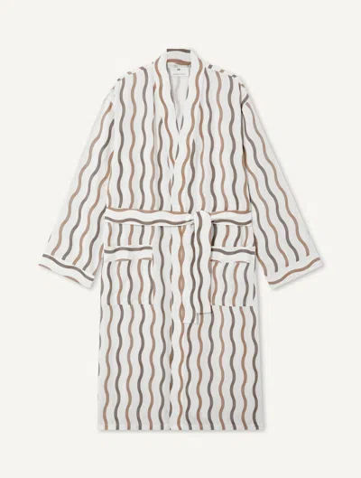 Frescobol Carioca La Marzocco Tefe Linen-blend Robe In Brown