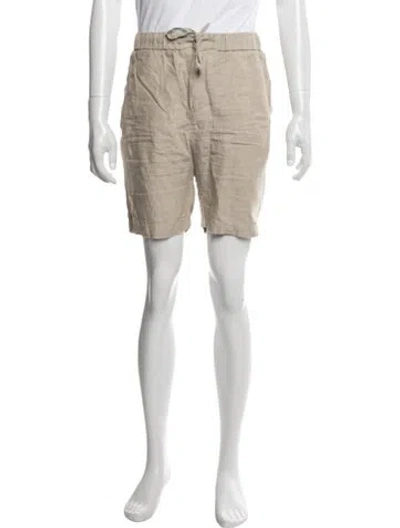 Pre-owned Frescobol Carioca Linen Chino Shorts In Neutral