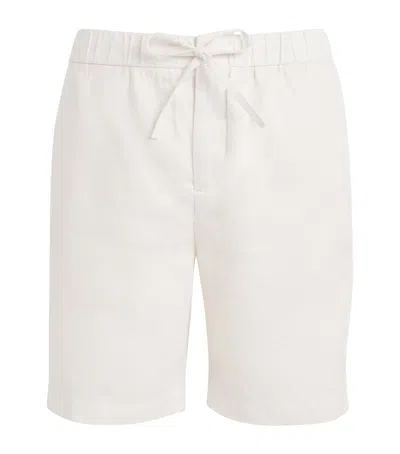 Frescobol Carioca Linen-cotton Felipe Shorts In White
