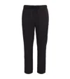 Frescobol Carioca Linen-cotton Oscar Slim Trousers In Black