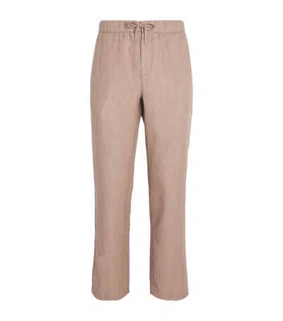 Frescobol Carioca Linen-cotton Oscar Trousers In Pink