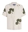 Frescobol Carioca Roberto Camp-collar Floral-print Linen Shirt In Multi