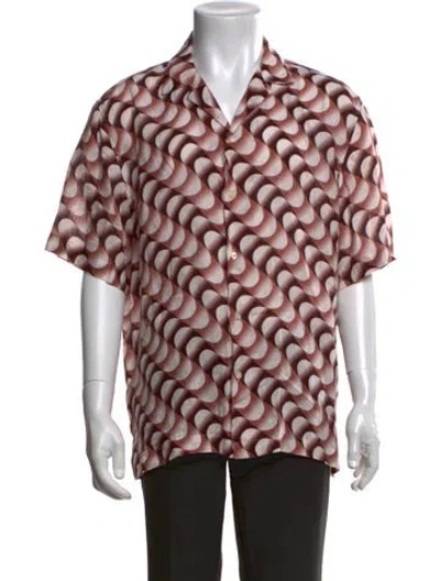 Pre-owned Frescobol Carioca Linen Patterned Shirt In Multicolor