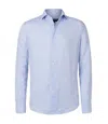 Frescobol Carioca Linen Shirt Baby Blue In Blue