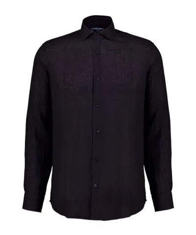 Frescobol Carioca Long-sleeved Shirt In Black
