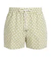 Frescobol Carioca Lotus-print Rio Swim Shorts In Green