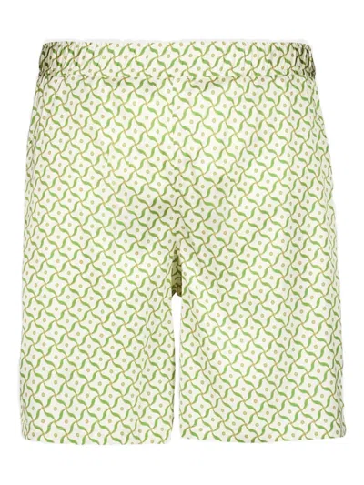 FRESCOBOL CARIOCA LOTUS PRINT SILK SHORTS