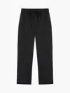 Frescobol Carioca Luan Linen Trousers In Black